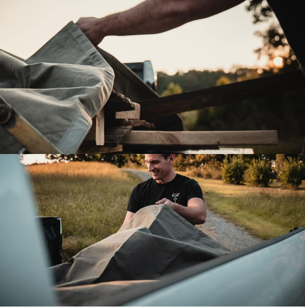 Canvas Tarp 18 Oz. Heavy Duty Waterproof UV Resistant, Rustproof Grommets, Industrial & Commercial Use Cloth Tarp (Cut Size: 12'X16', Finished Size: 11'6"X15'6", Olive)
