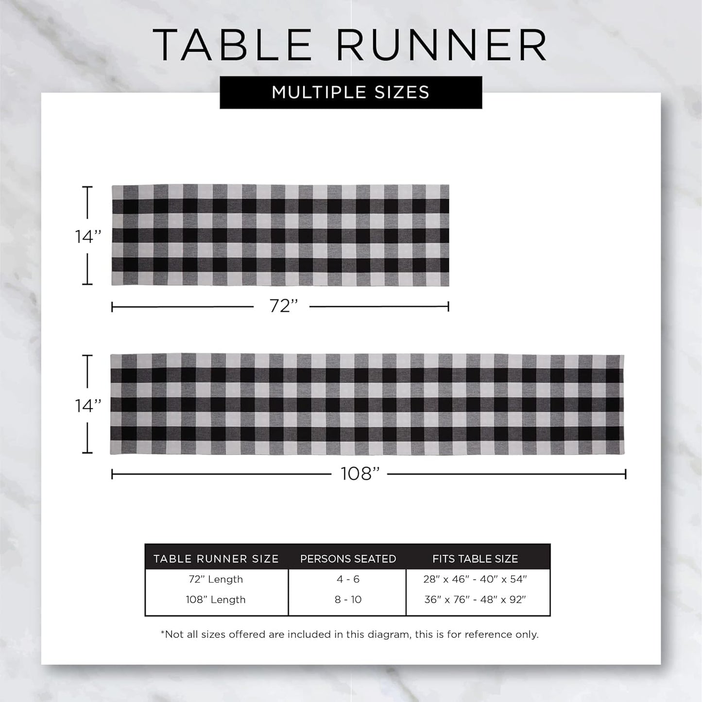 Dobby Stripe Woven Table Runner, 13X72 (13X77.5, Fringe Included), Black