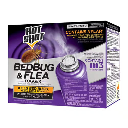 2 Oz. Bed Bug and Flea Killer Fogger (3-Count)