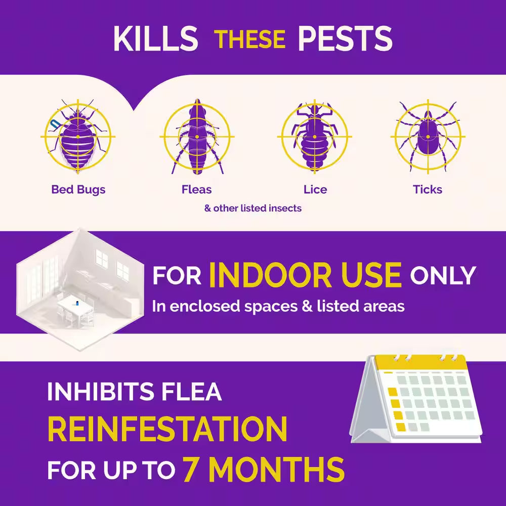2 Oz. Bed Bug and Flea Killer Fogger (3-Count)