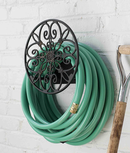 Products 670 Wall Mounted Decorative Hose Butler, Holds 125-Feet of , Black