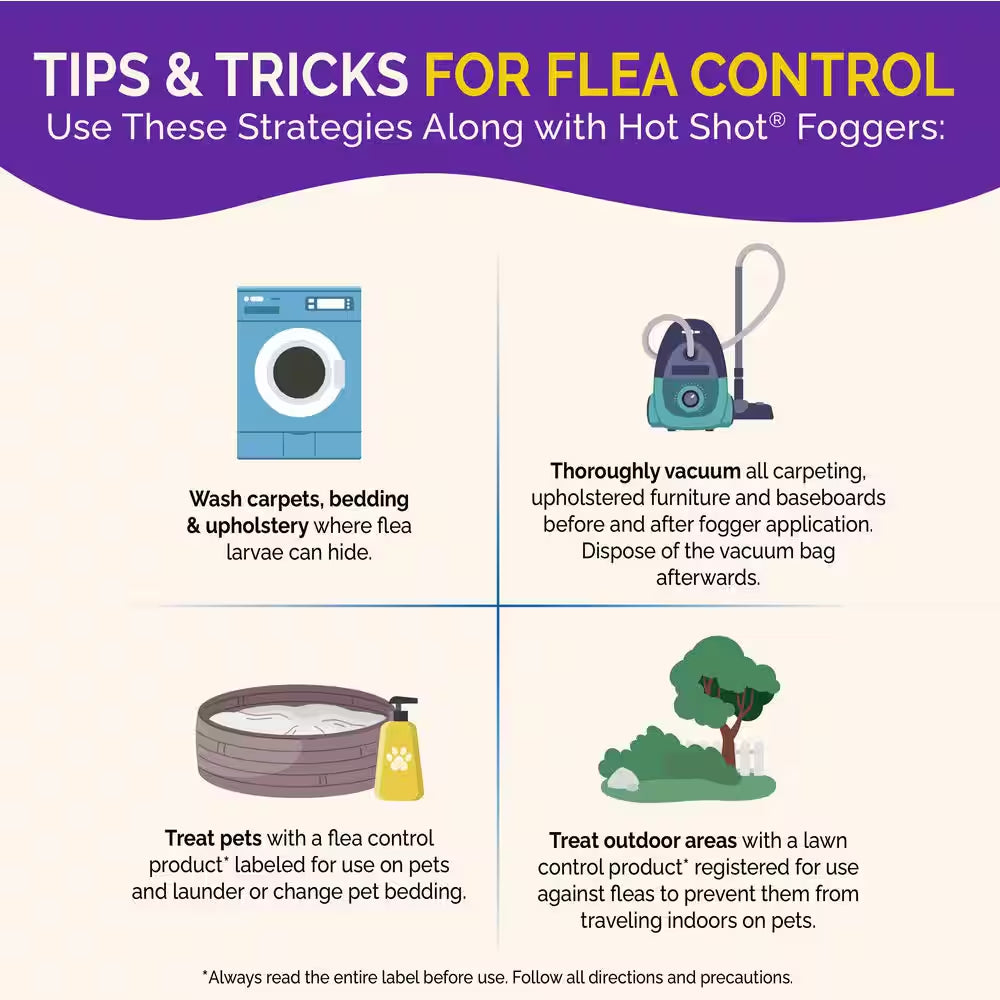 2 Oz. Bed Bug and Flea Killer Fogger (3-Count)