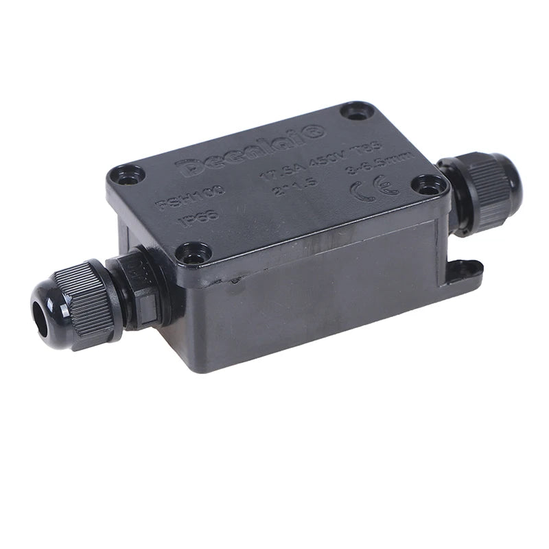2 Way Outdoor Waterproof IP66 Electrical Cable Wire Connector Junction Box with Terminal 450V Junction Box for Led Light
