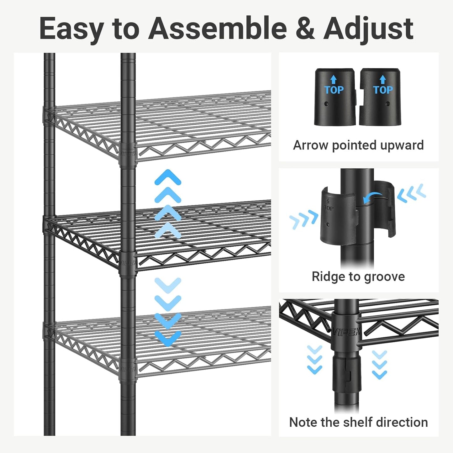 V5 Portable Closet Wardrobe Heavy Duty Clothes Rack, Freestanding Clothing Racks with 4 Hang Rods & 8 Shelves, Adjustable Custom Closet Racks, 68.9" L X 15.7" W X 76.4" H, Max Load 890LBS, White